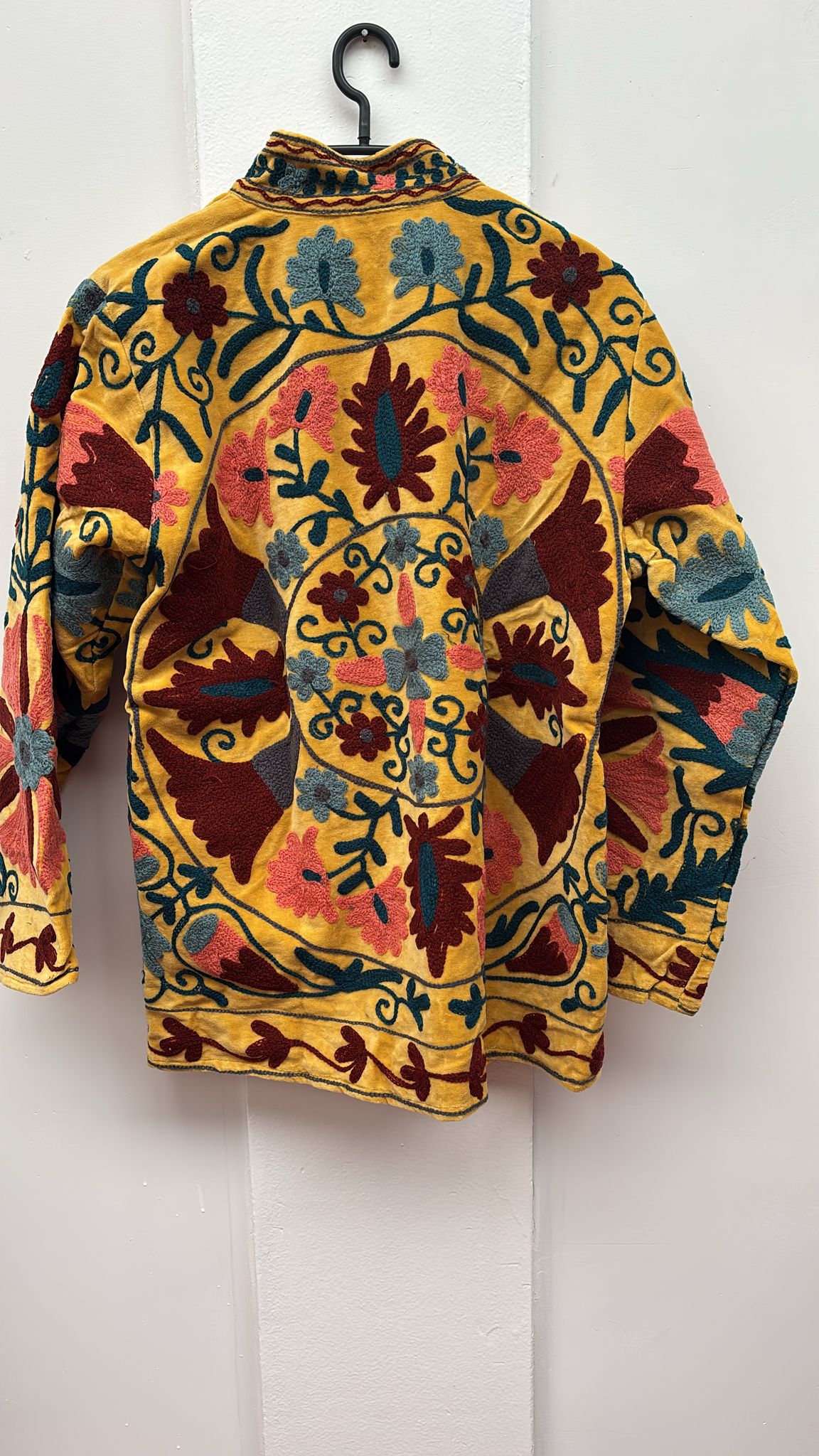 Velvet Indian Jacket Luxury Handcrafted Velvet Jacket EXTRA LONG