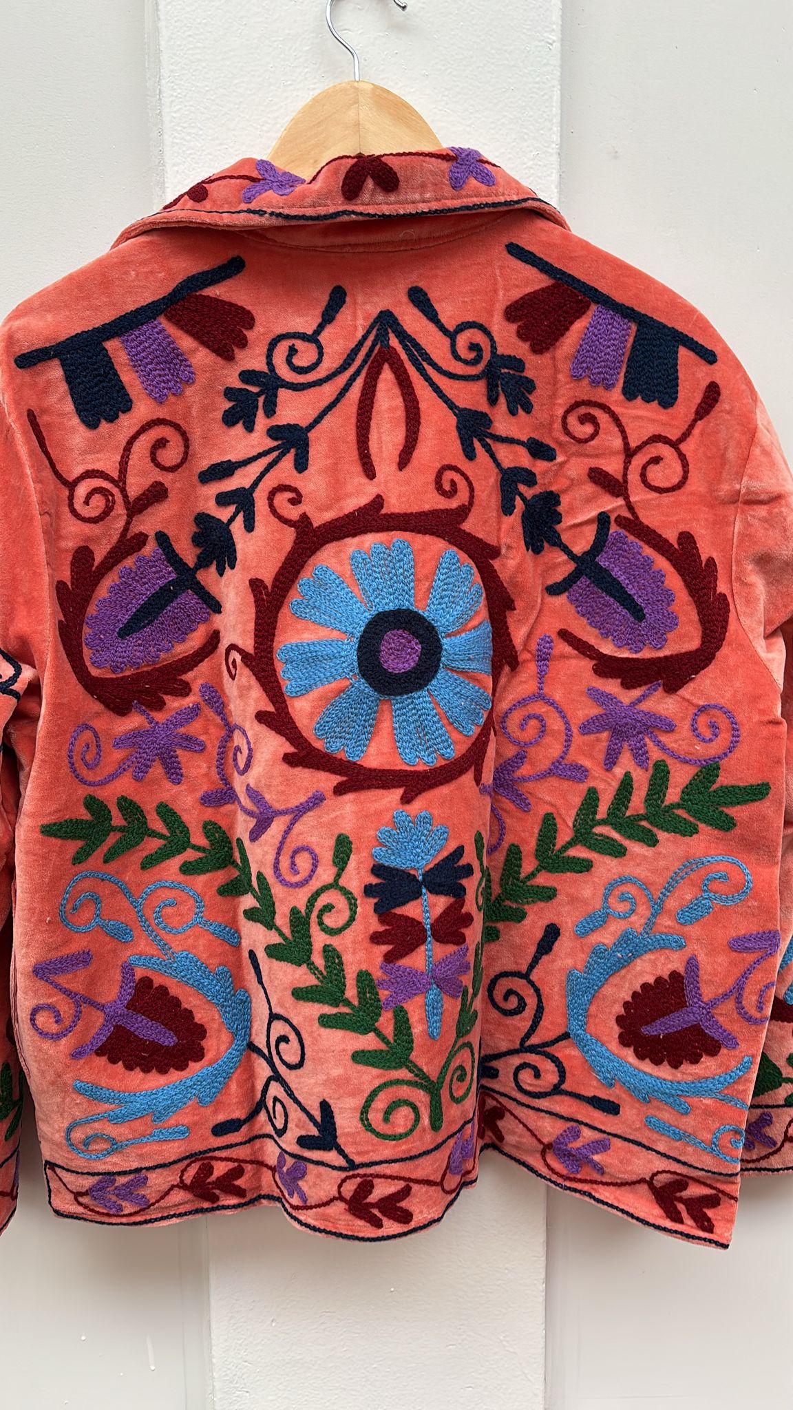 Velvet Indian Jacket  Luxury Handcrafted Velvet Jacket