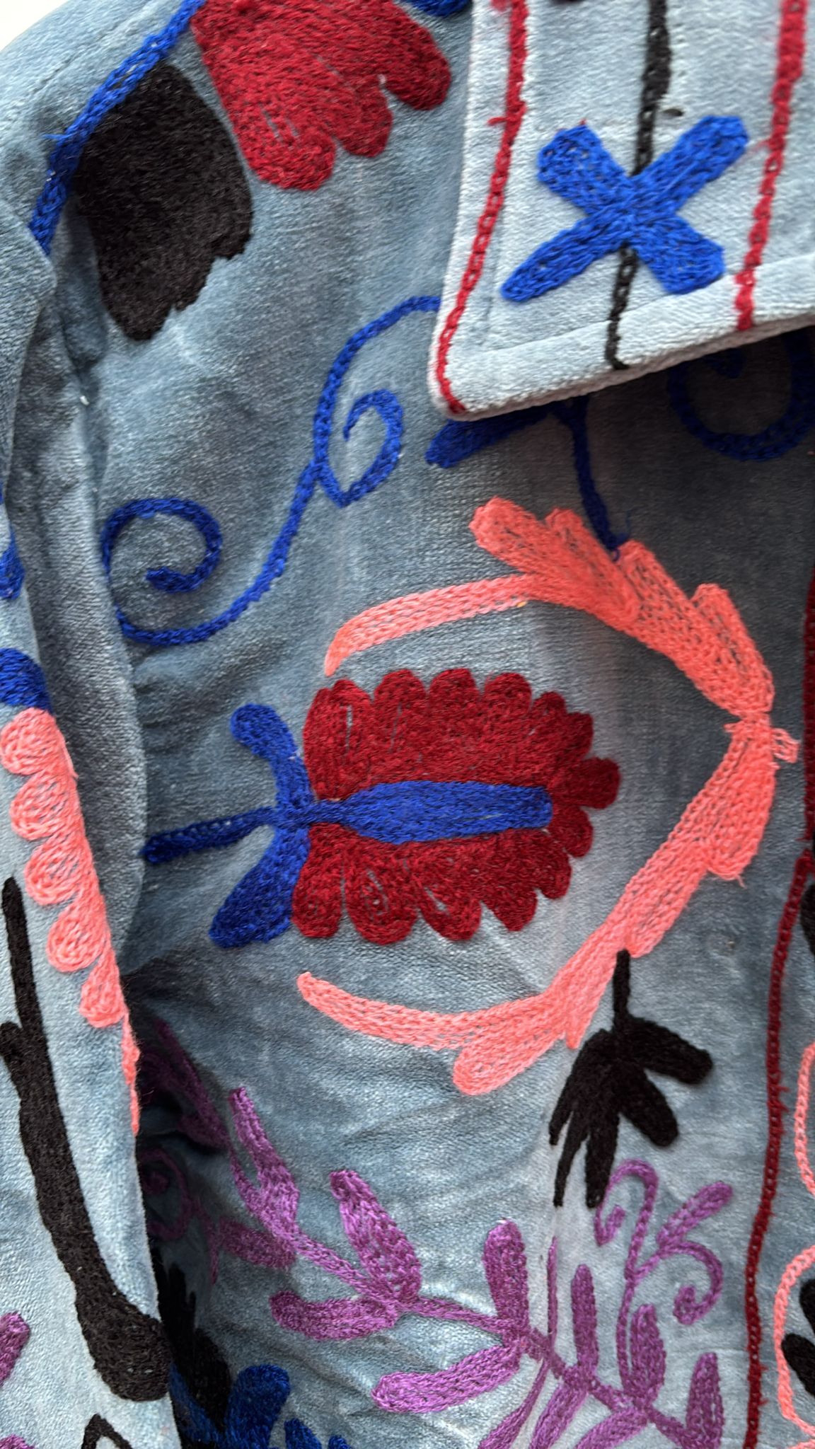 Velvet Indian Jacket  Luxury Handcrafted Velvet Jacket