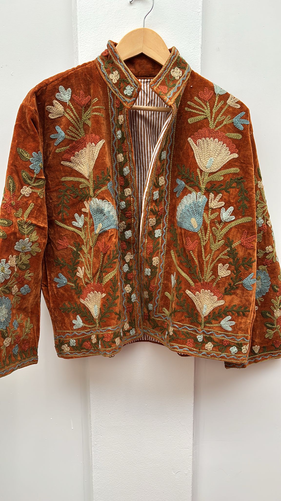 Velvet Indian Jacket  Luxury Handcrafted Velvet Jacket