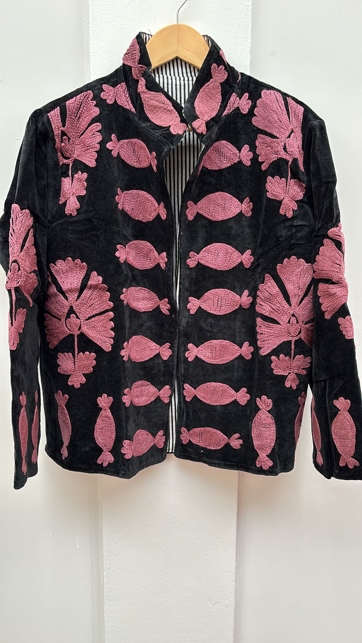 Velvet Indian Jacket  Luxury Handcrafted Velvet Jacket