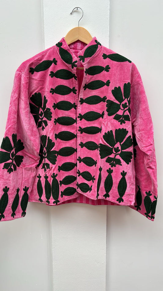 Velvet Indian Jacket  Luxury Handcrafted Velvet Jacket