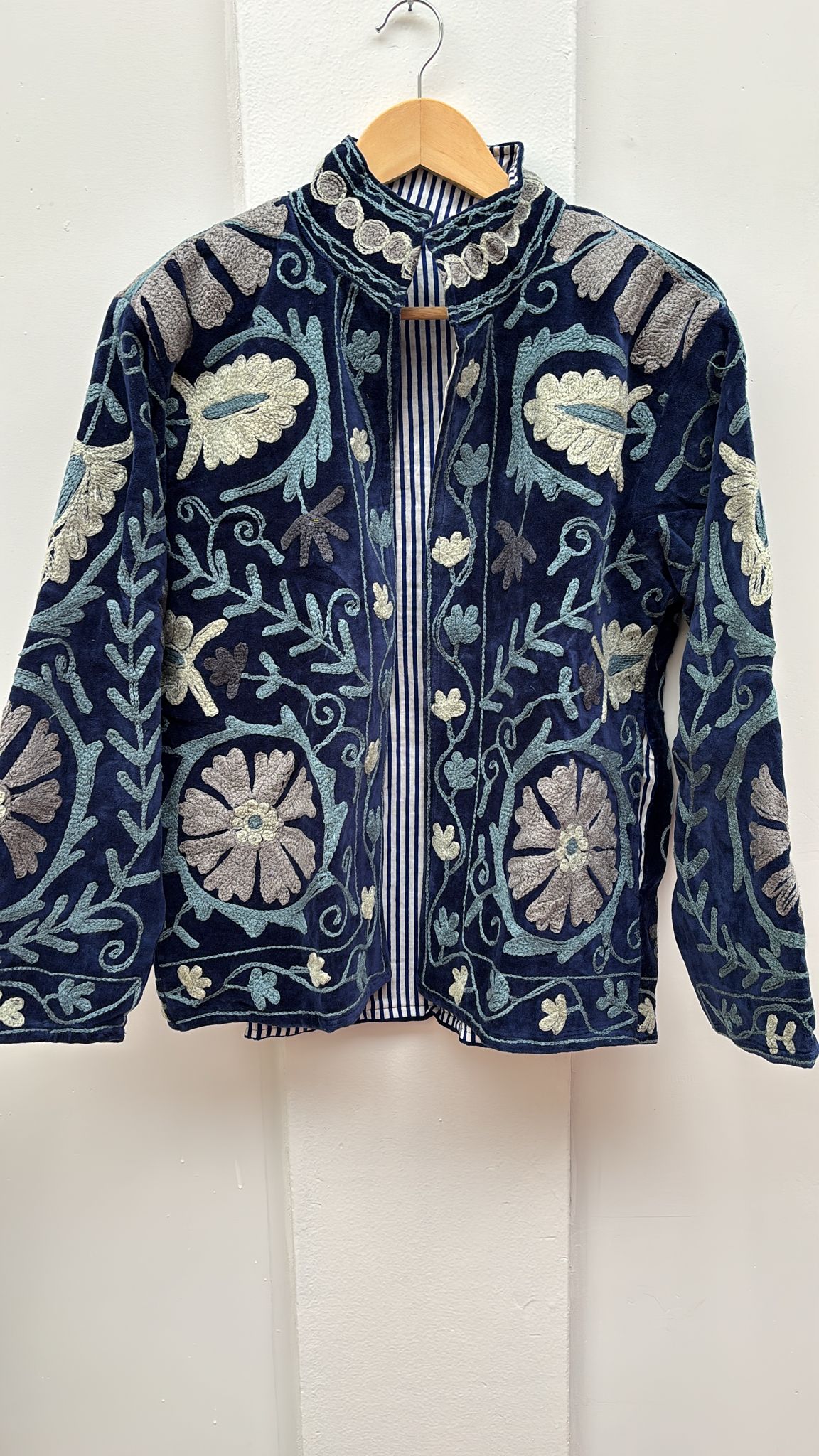 Velvet Indian Jacket  Luxury Handcrafted Velvet Jacket