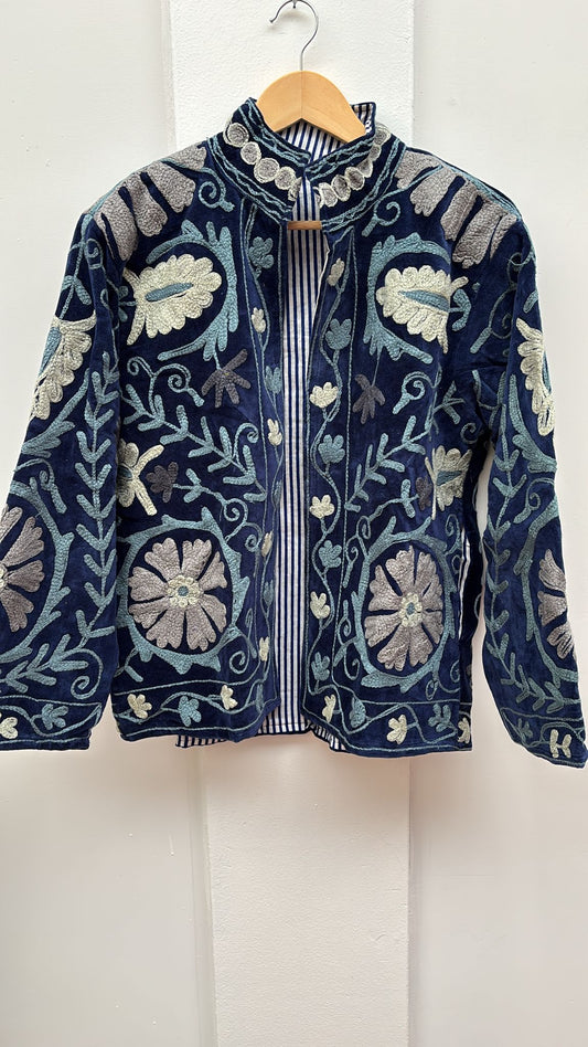 Velvet Indian Jacket  Luxury Handcrafted Velvet Jacket