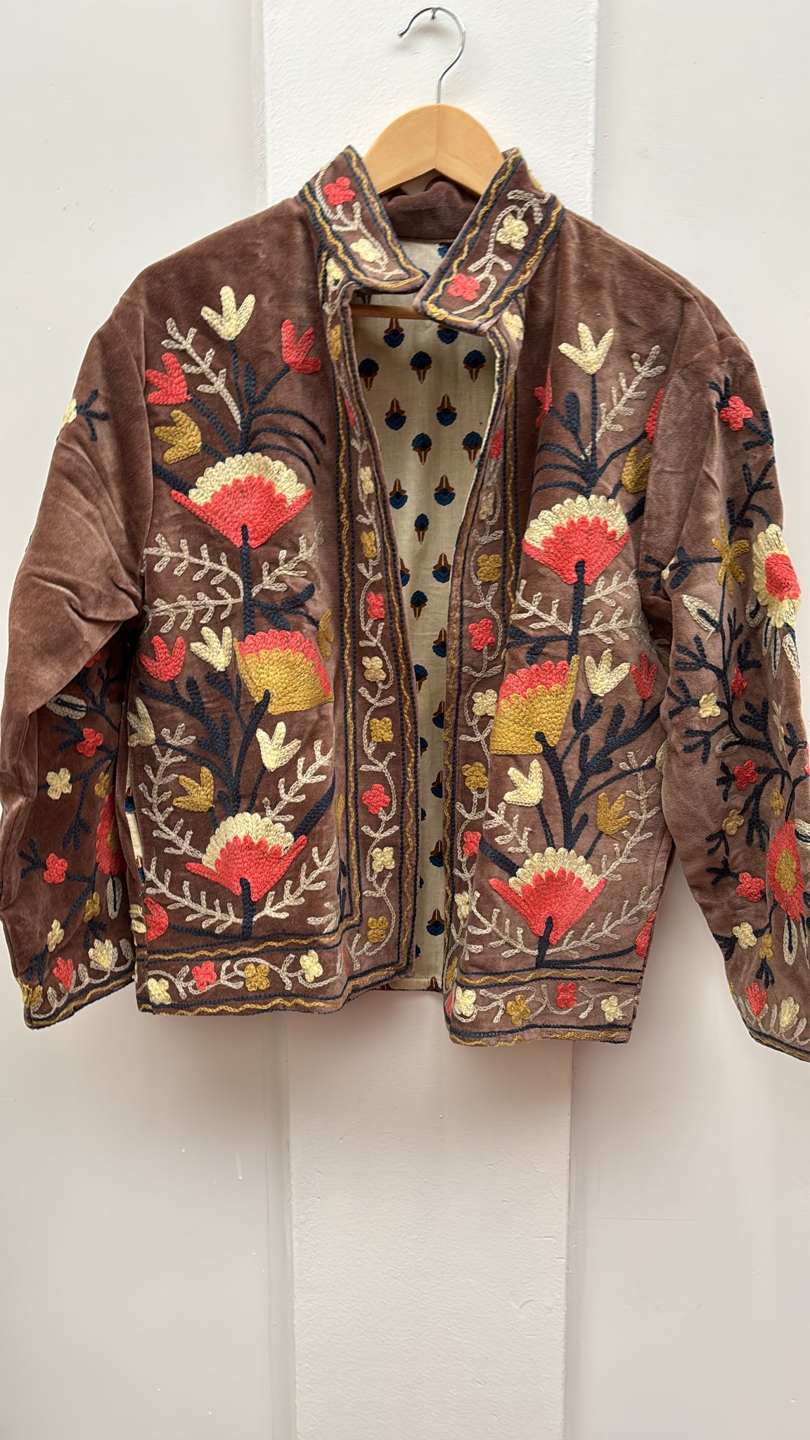 Velvet Indian Jacket  Luxury Handcrafted Velvet Jacket