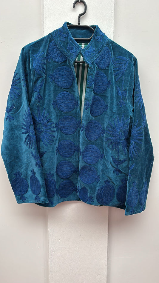 Velvet Indian Jacket  Luxury Handcrafted Velvet Jacket