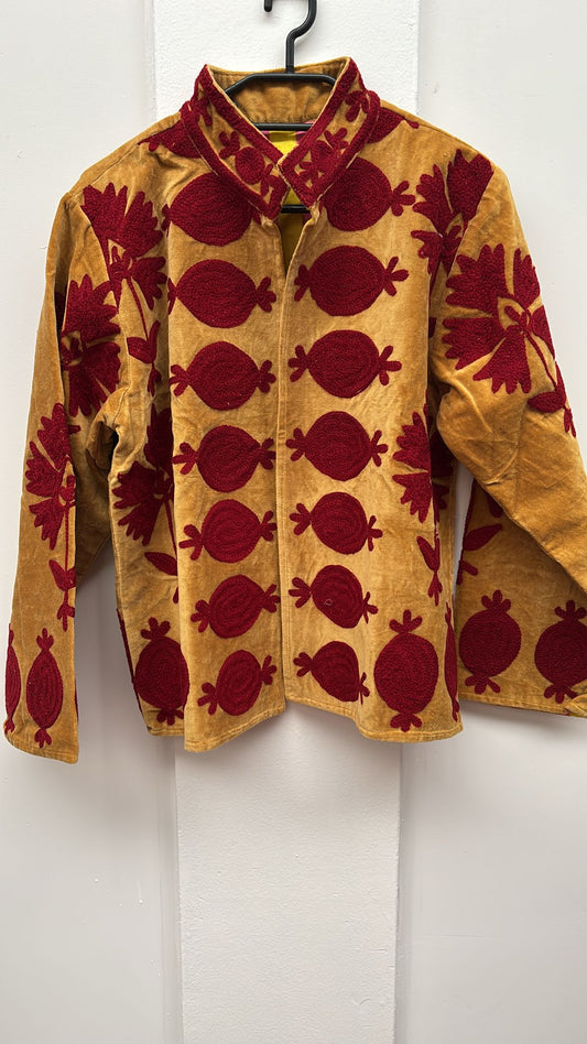 Velvet Indian Jacket  Luxury Handcrafted Velvet Jacket