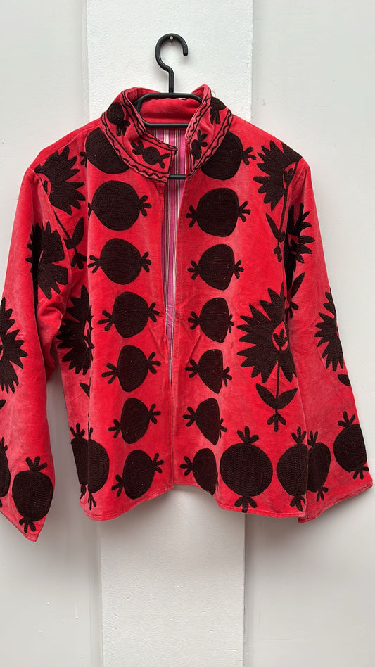 Velvet Indian Jacket  Luxury Handcrafted Velvet Jacket