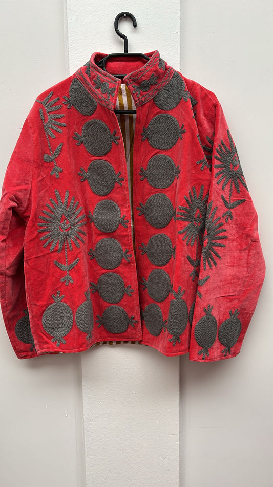 Velvet Indian Jacket  Luxury Handcrafted Velvet Jacket