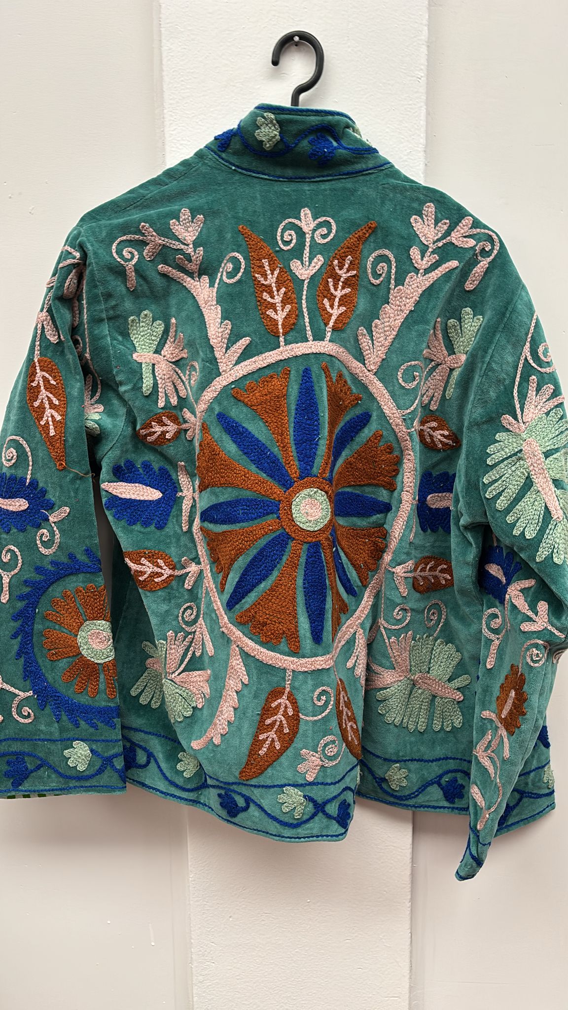 Velvet Indian Jacket  Luxury Handcrafted Velvet Jacket EXTRA LONG