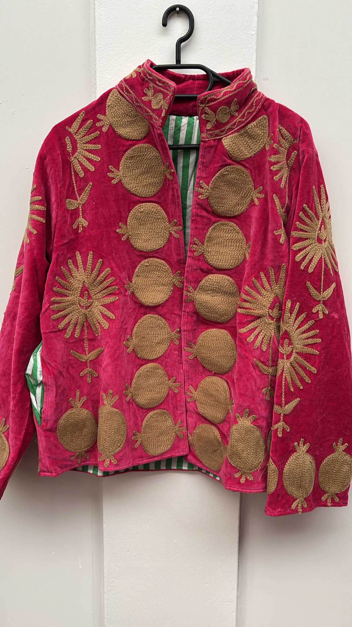 Velvet Indian Jacket  Luxury Handcrafted Velvet Jacket