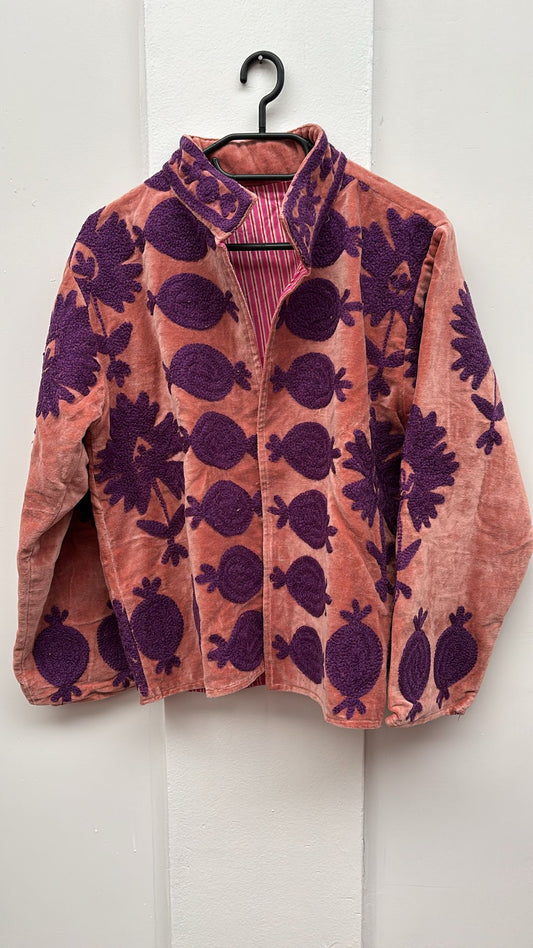 Velvet Indian Jacket  Luxury Handcrafted Velvet Jacket