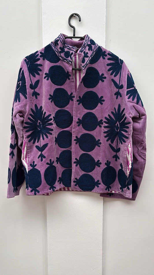 Velvet Indian Jacket  Luxury Handcrafted Velvet Jacket