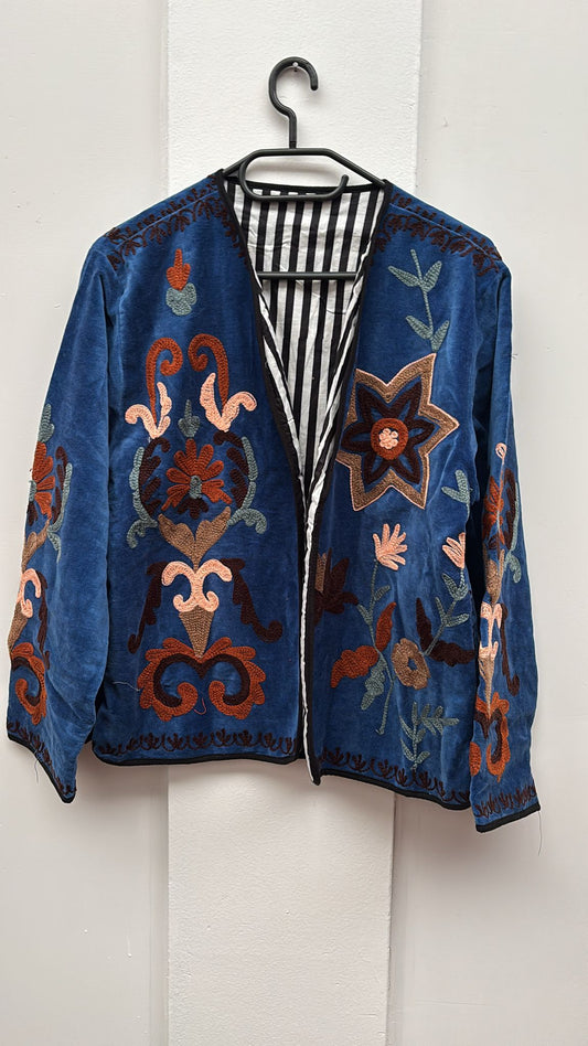 Velvet Indian Jacket  Luxury Handcrafted Velvet Jacket