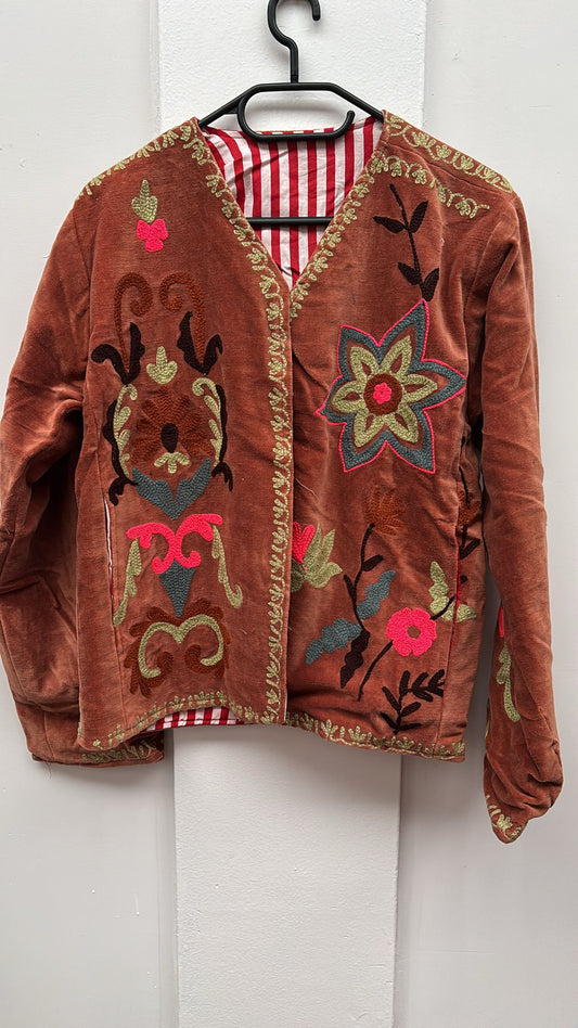 Velvet Indian Jacket  Luxury Handcrafted Velvet Jacket