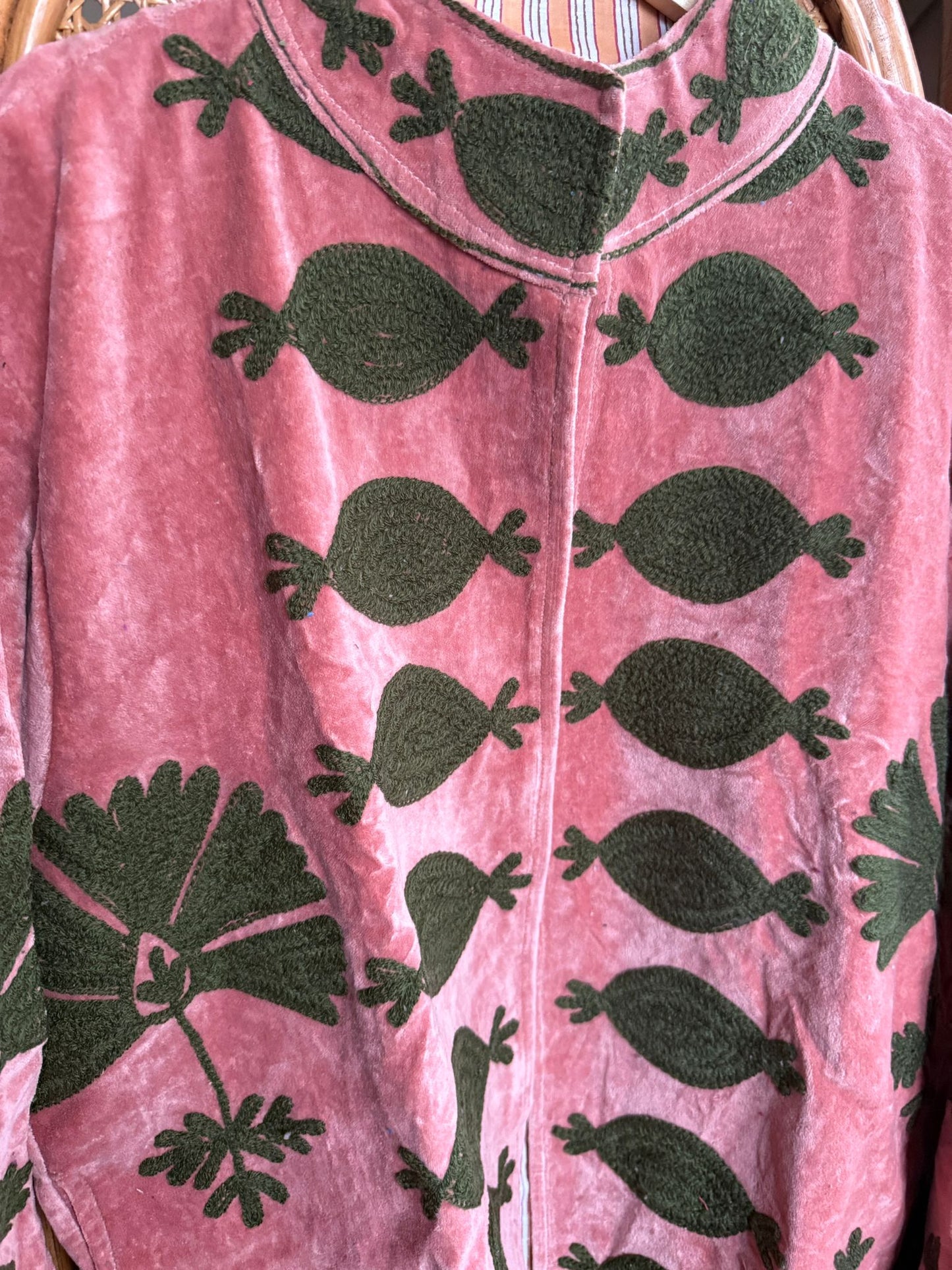 Velvet Indian Jacket  Luxury Handcrafted Velvet Jacket