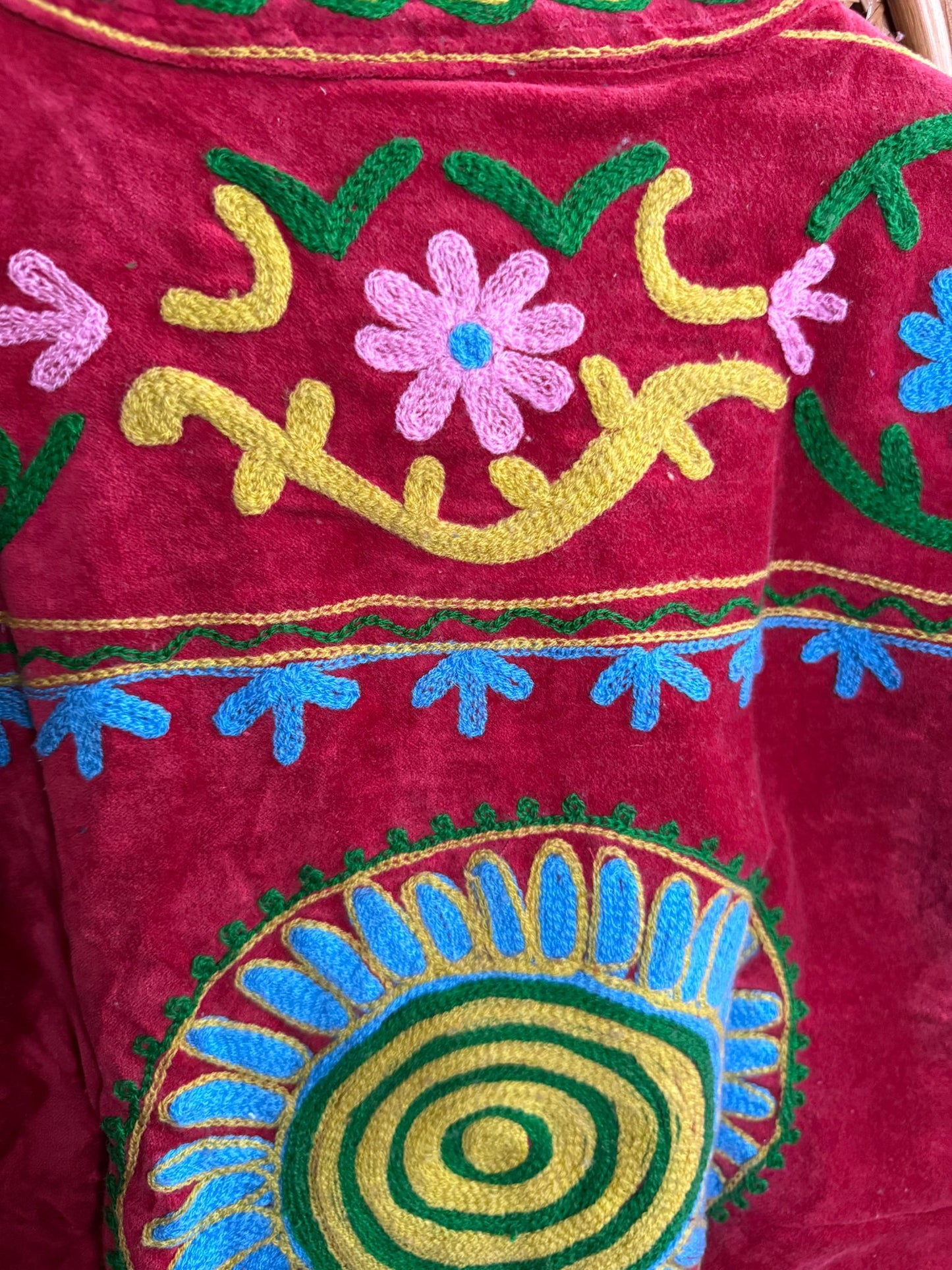 Velvet Indian Jacket  Luxury Handcrafted Velvet Jacket Camel